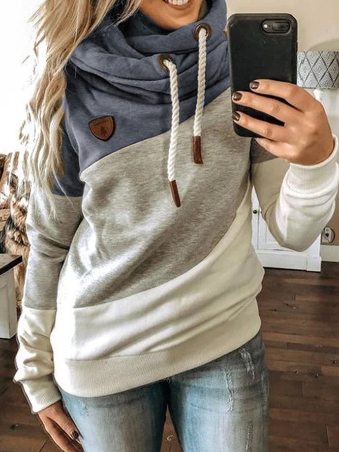 Multicolor Long Sleeve Hoodie Sweatshirts Clothing Cotton Blends