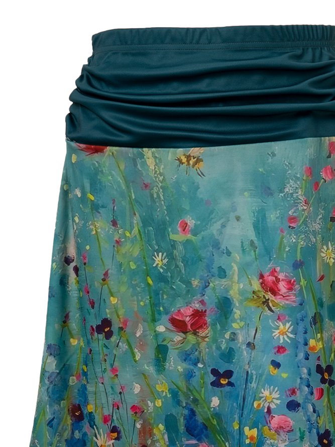 Floral Casual Skirt
