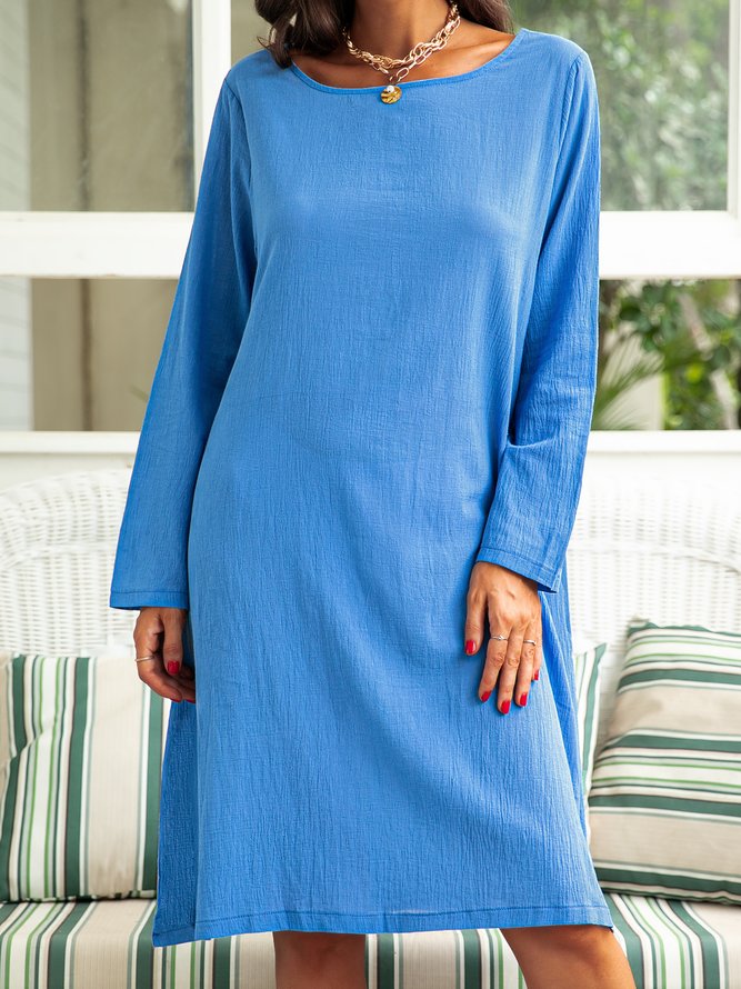 Casual Long Sleeve Casual Knitting Dress
