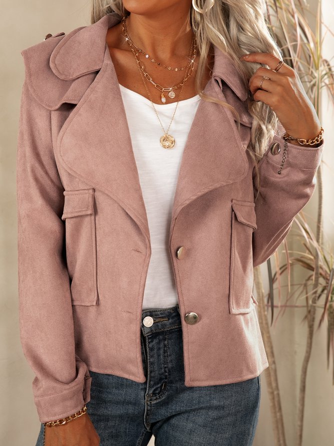 casual long sleeve shift outerwear