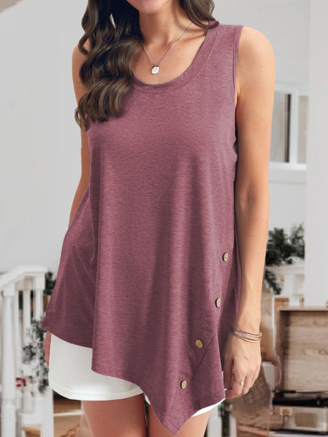 Sleeveless Casual A-Line Shirts & Tops | noracora