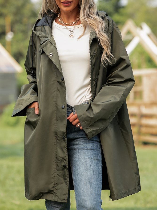 Shift Hoodie Casual Trench coat | noracora