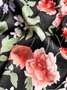 Women's A Line Dress Midi Dress Short Sleeve Loosen Floral Print Spring Summer V Neck Elegant Casual Vacation Midi Dress