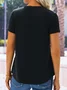 Crew Neck Casual Plain Regular Fit T-Shirt