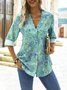 Printed Casual Long Sleeve Blouse