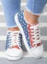 American Independence Day Flag Commemorative Canvas Shoes