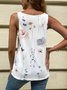 Notched Casual Loose Tank Top