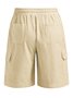 Men's Linen Shorts Multi-Pocket Tie Cargo Pants