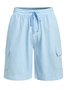 Men's Linen Shorts Multi-Pocket Tie Cargo Pants