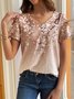 Floral Casual Jersey Loose Shirt