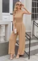 Women Sleeveless Crew Neck Regular Fit Long Daily Casual Plain High Waist Tank Jumpsuit