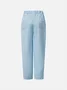 Casual Plain Ankle Pants Pant