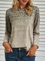 Printed Long Sleeve Casual T-Shirt