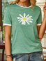 Green Short Sleeve Crew Neck T-shirt