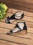 Women Casual Leather Comfy Wedge Sandals