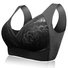 Deep Plunge Embroidered Full Cup Wireless Bras