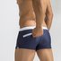 Men's Elastic Belt Zipper Pocket Split Swimming Trunks