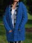Jacket Womens Casual Knitted Hooded Coat