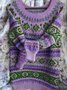 Cotton Boho Women Pullover Knit Tunic Sweater Knit Jumper