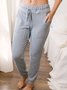 thick warm leggings Buttoned Casual Cotton Pants
