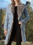 Long Sleeve Shawl Collar Wool Blend Outdoor Jacket