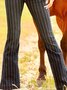Vaintage Striped Flare Bell Bottom Pant