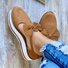 Women Summer Comfy Bowknot Suede Sneakers