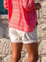 Womens Summer Casual Plus Size Shorts Denim shorts