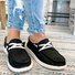Women Casual Comfy Canvas Flat Low Top Slip on Loafers