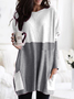 Plus size Long Sleeve Casual T-shirt