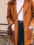 Jacket Casual Long Sleeve Solid V Neck Coat
