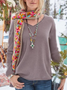 Casual Plus Size Tops Tunic Pullover Sweater