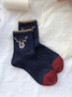 VIintage Casual Christmas Deer Socks