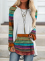 Knitted Long Sleeve Shift Tops