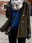 Vintage Autumn Patchwork Buttoned Micro-Elasticity Long sleeve Shawl collar Cotton-Blend Other Coat for Women