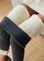Casual Fleece Lined Leggings Pants High Waist Athletic Pants Tummy Control Stretch Workout Yoga Leggings