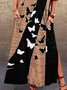 Long Sleeve Abstract Vintage Weaving Dress