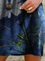 Vintage Sleeveless Crew Neck Floral Knitting Dress