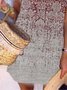 Vintage Boho Holiday Short Sleeve Tribal Casual Dress