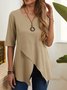 Vintage Holiday Casual Cotton-Blend Tunic