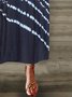 Crew Neck Short Sleeve Cotton-Blend Knitting Dress