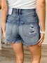 Buttoned Casual Denim shorts