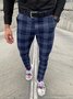 Plaid Casual Casual Pants