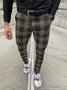 Plaid Casual Casual Pants