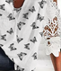 Plus size Butterfly Printed Casual Tops
