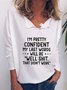 Long Sleeve Plus Size Printed Tops T-Shirts