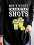 Casual Long Sleeve Printed Letter Tunic T-Shirt