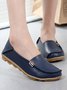 Simple Set Foot Casual Shoes With Metal Buckle