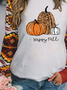 Halloween Printed Crew Neck Casual Long Sleeve Sweatshirt