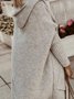 Women's Cardigan Solid Colored Solid Color Basic Casual Soft Long Sleeve Loose Sweater Cardigans Hooded Open Front Fall Winter Coat 2022